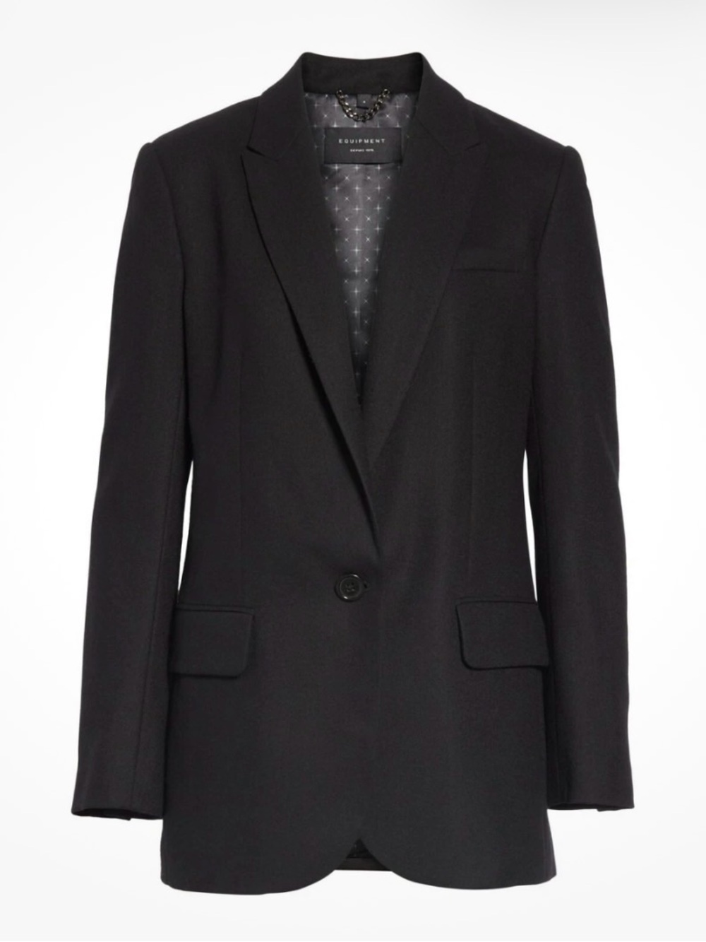 Equipment James 100% Wool Blazer Black